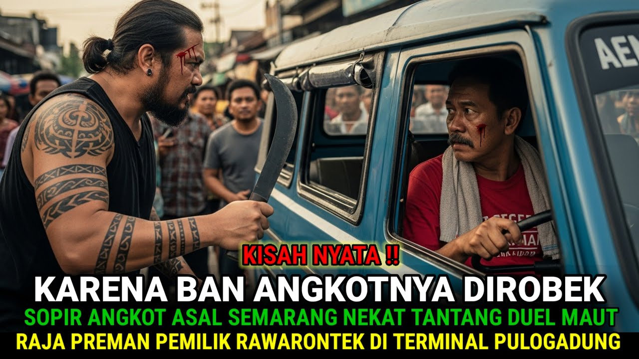 KISAH NYATA❗ DUEL MAUT SOPIR ANGKOT ASAL SEMARANG MELAWAN RAJA PREMAN RAWARONTEK TERMINAL PULOGADUNG