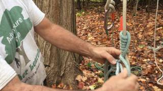 Tree Climbing Knots - Foot Loop with a French Prussik