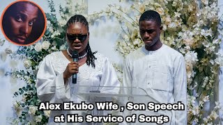 FULL VIDEO OF ALEX EKUBO SERVICE OF SONGS: His Wife, Son Emotional Speech, Family and Friends Mourn.
