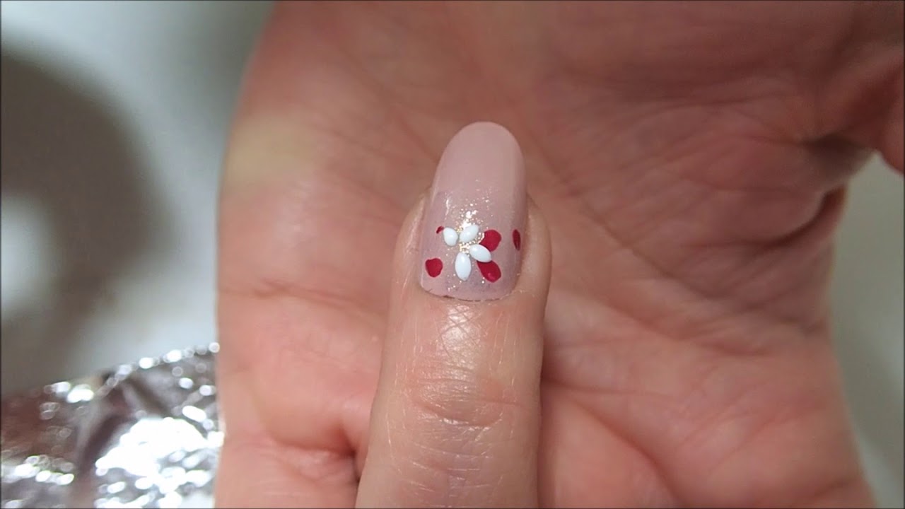 爪楊枝だけで簡単 フラワーアートネイル Michill ミチル