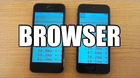 iPhone 5 iOS 8.0 Final Public vs. iPhone 5 iOS 7.1.2 - Browser Benchmark HD comparison