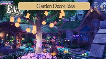Garden Decor Idea, Hanging Lights in a Tree, Palia
