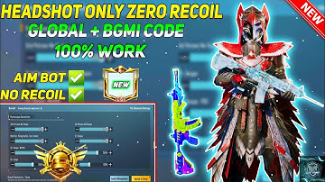 New Update 1.8.0 !! Best Sensitivity CODE+ Control Setting PUBG Mobile | BGMI After Update 1.8.0