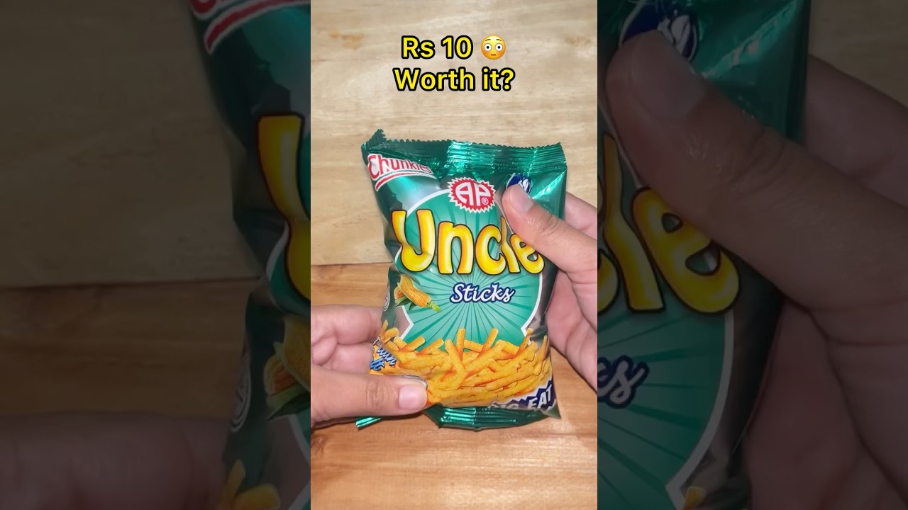 Rs 10 Uncle Sticks ASMR 🤤 | Desi Snack Unboxing