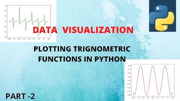 Data Visualization | Matplotlib tutorial -1 How to plot trigonometric functions sin cos in python .
