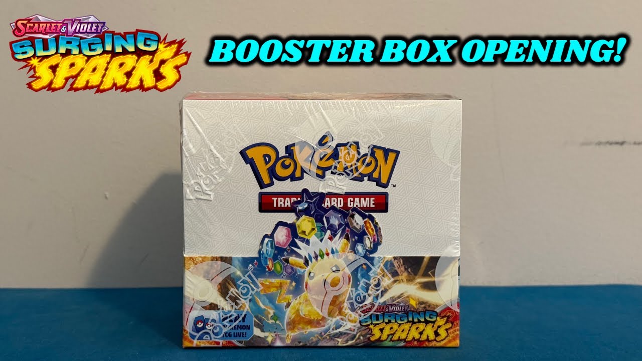 Opening a SURGING SPARKS to try and COMPLETE THE SET!! I need 8 CARDS!! (pokemon card opening)