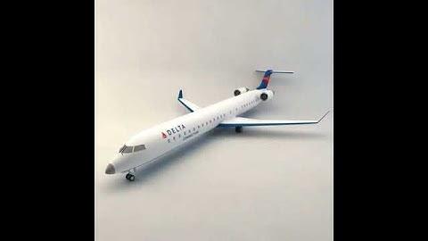 bombardier crj 900 delta airlines 3D model from CGTrader.com