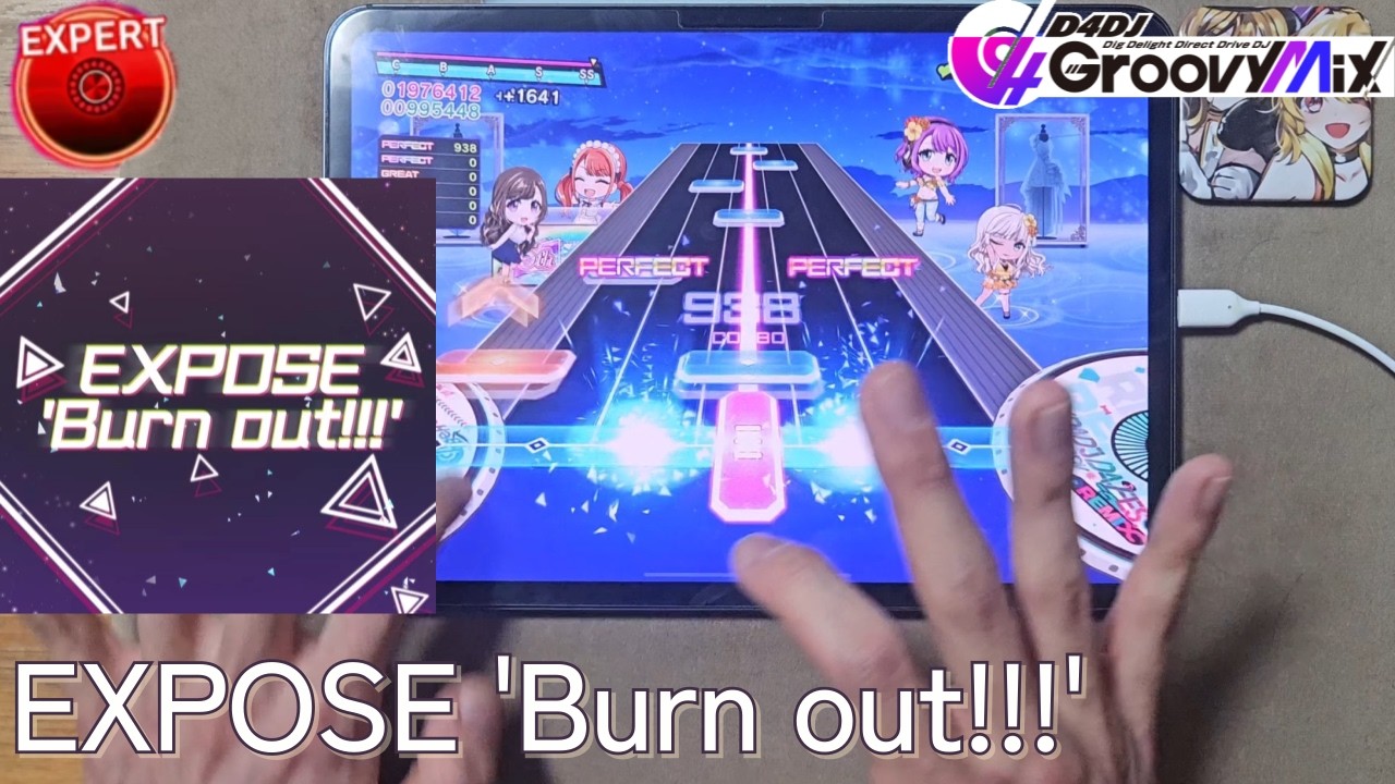 【D4DJ Groovy Mix】EXPOSE 'Burn out!!!' (EXPERT 14+) JPFC(이론치) [Hand Cam]