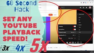 HOW TO GET 3X PLAYBACK SPEED ON YOUTUBE (SET ANY SPEED ON YOUTUBE.COM) screenshot 4