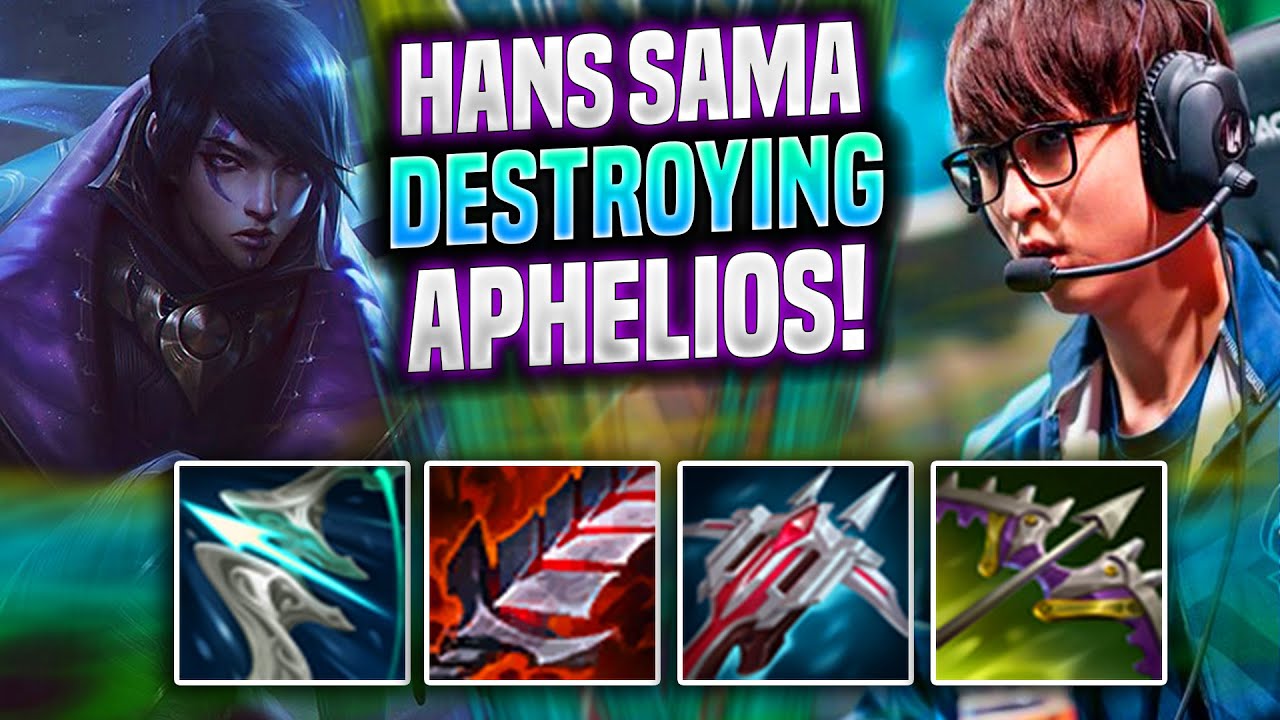 HANS SAMA DESTROYING WITH APHELIOS! - RGE Hans Sama Plays Aphelios ADC vs Viktor! | Preseason 2022