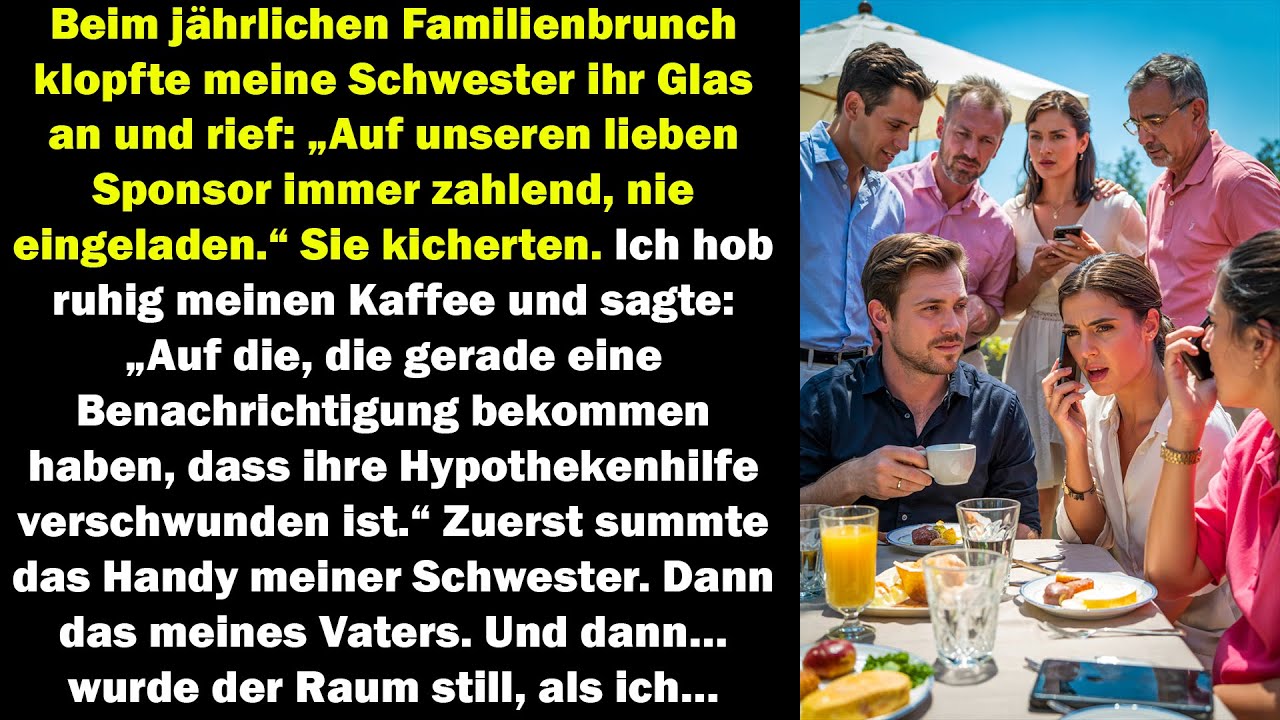 Beim Familienbrunch verspotteten sie mich als Sponsor – doch meine Enthüllung ließ alle verstummen…