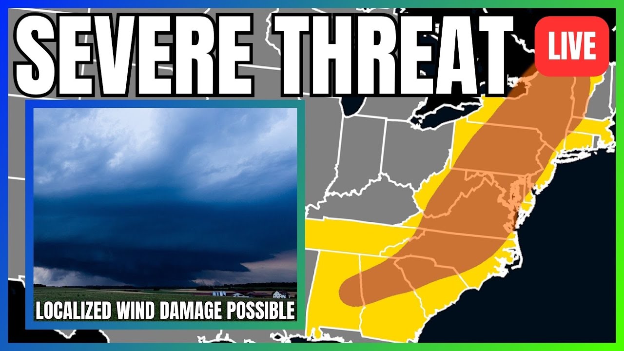 🔴HAPPENING NOW: Severe Weather Coverage Across The East Coast! - YouTube