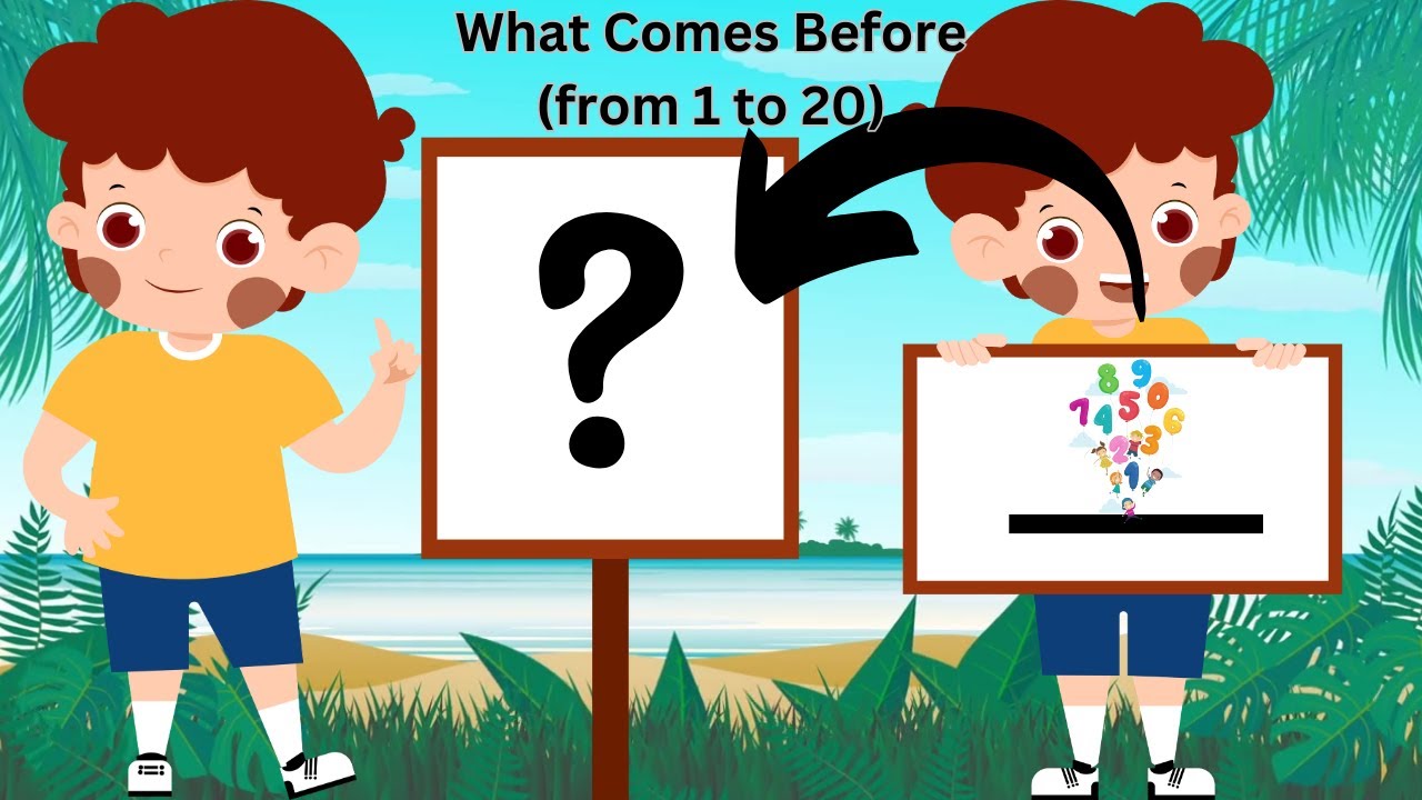 What Comes Before from 1 to 20 | Before and After Numbers