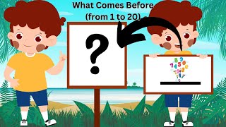 What Comes Before from 1 to 20 | Before and After Numbers