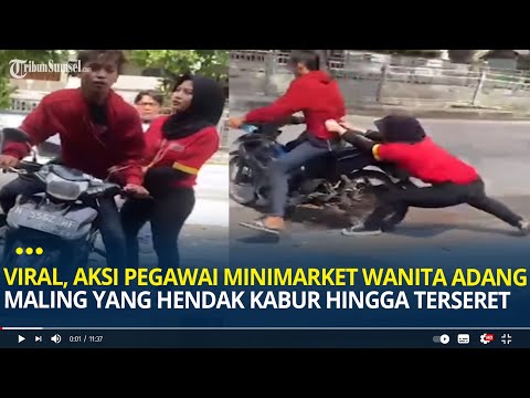 Viral, Aksi Pegawai Minimarket Wanita di Tlogosari Adang Maling yang Hendak Kabur Hingga Terseret