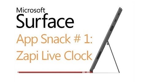 Surface RT App-Snack: #1 Zapi Live Clock