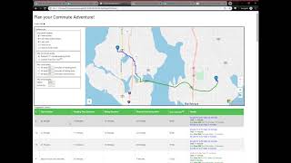 Multi-modal trip planning demo: Commute Adventure!