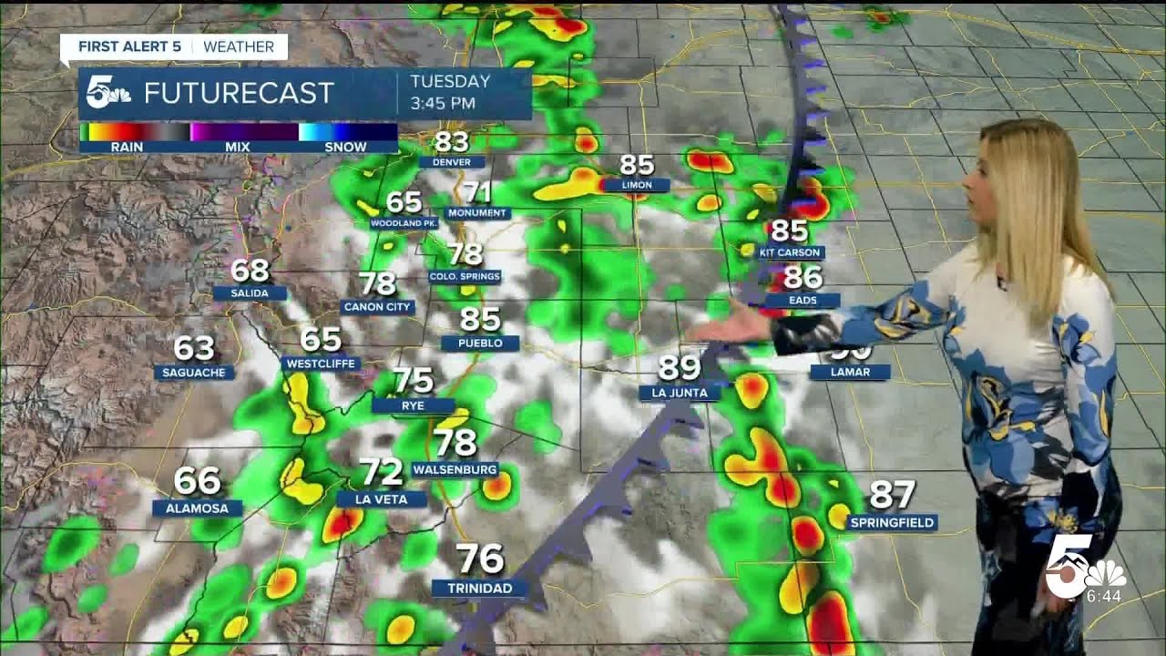 Warm and windy on Tuesday with afternoon thunderstorms - YouTube