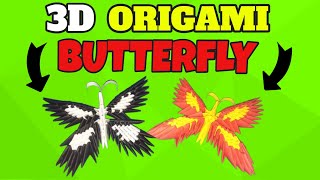 How To Make 3d Origami Butterfly Step By Step