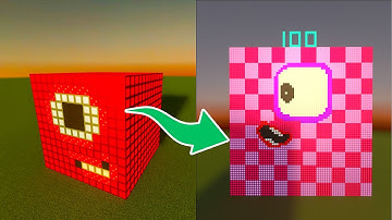 NumberBlock Learn to Count to 1 to 100 Short Video  in Minecraft NUMBERBLOCKS