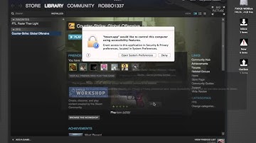 Steam overlay issue OSX Mavericks