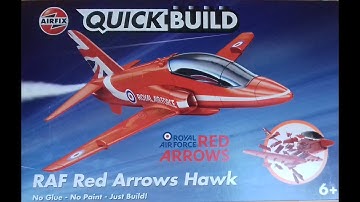 LIDL £8.99 BARGAIN. AIRFIX QUICK BUILD; RAF RED ARROWS HAWK. FULL BUILD.