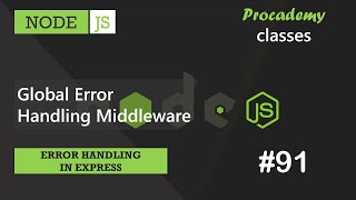 #91 Global Error Handling Middleware | Error Handling in Express | A Complete NODE JS Course