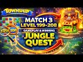 Township Match 3 Level 199 208 Gameplay Winning Jungle 