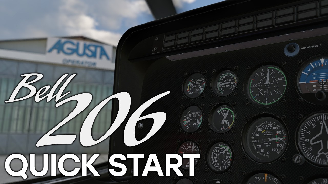 [ENG]X-Plane 12 Dreamfoil Bell 206 Quick Start Tutorial - YouTube