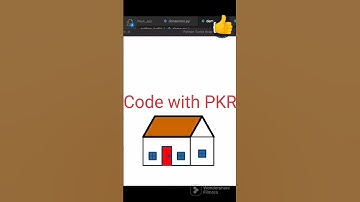 How to make a house in python language tutorial. #codewithpkr #shorts #viral #python #computer