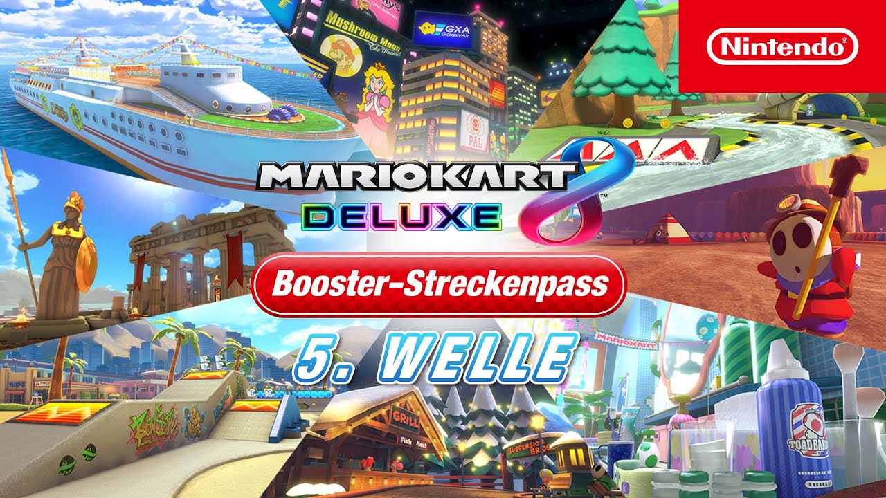 Schnallt euch an für Welle 5 des Mario Kart 8 Deluxe –  Booster-Streckenpasses! (Nintendo Switch) 