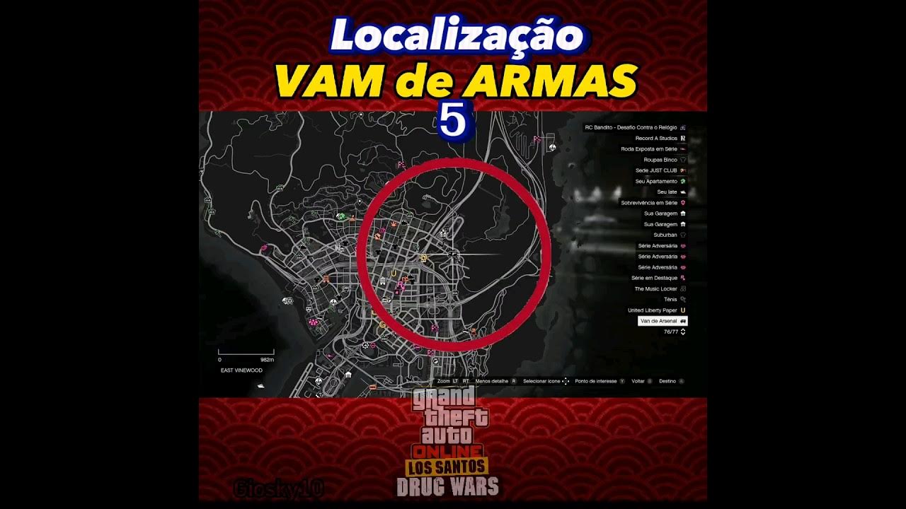 GTA 5 - LOCALIZAÇÃO DE TODAS AS ARMAS 