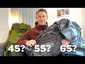 How to choose the right size backpack first time