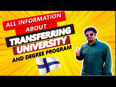 How to Transfer University or Degree Program in Finland