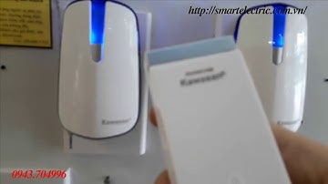 Chuông cửa nhấn nút không dây không pin kêu to, chống nước KW DB818