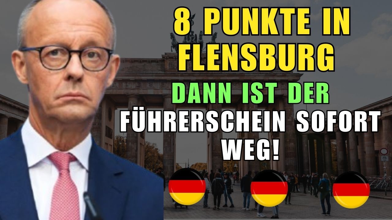 🚗  8 Punkte in Flensburg – Dann ist der Führerschein sofort weg!