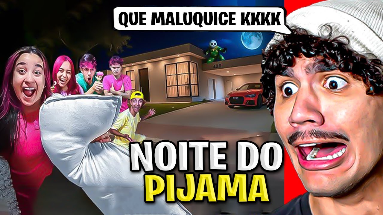 NOITE DO PIJAMA DOS ROSAS NA CASA DO ROBSON *Destruiram a casa ?