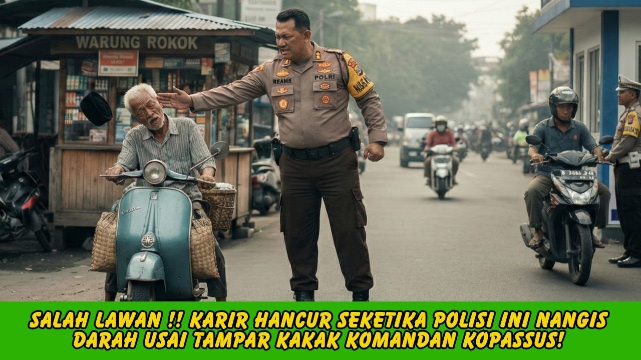 KUALAT! Oknum Polisi Tampar Kakek Tua, Ternyata Kakak Jenderal Kopassus! Nasibnya Berakhir Tragis!