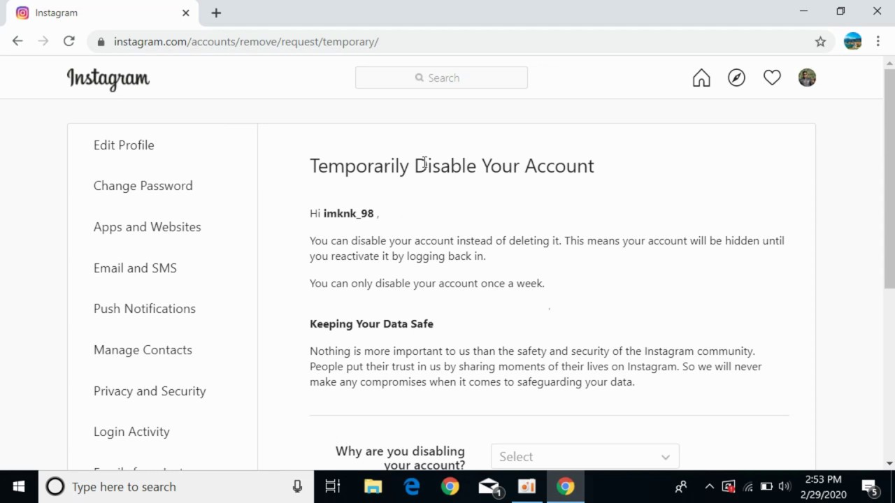 How to Delete Instagram Account on Computer/Laptop (30)