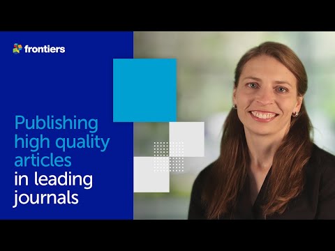 Publishing high quality articles in leading journals | Editors' Summit December 2020