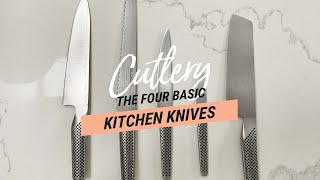 Knife Skills: The Four Basic Kitchen Knives