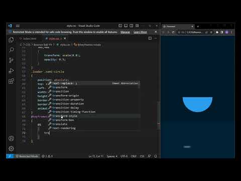 Bouncing Ball Animation In CSS In 6 Minutes || Coding MV || Step-by-Step Tutorial