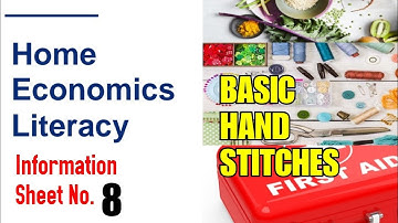 Basic Hand Stitches | Info Sheet #8 | Tagalog-English Lecture