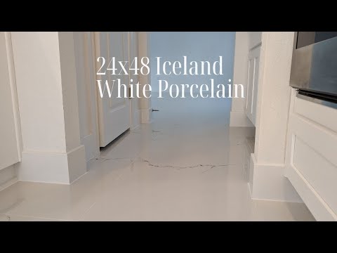 24x48 Iceland White Porcelain Tile