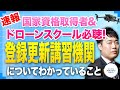【ドローンスクール】登録更新講習機関と国家資格更新についてプロが日本一わかりやすく解説します！｜Japan Drone License Renewal