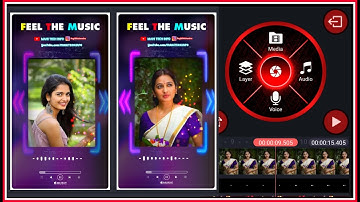 make music whatsapp status video in telugu kinemaster template editing tutorial by mahi tech info