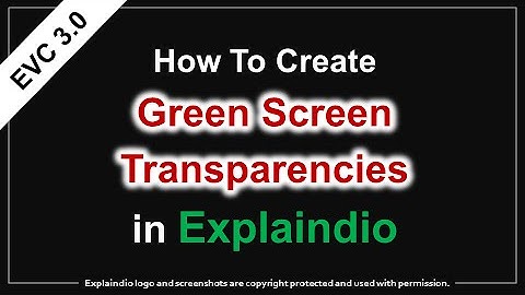 How to Create Moving Green Screen Transparencies in Explaindio 3.0