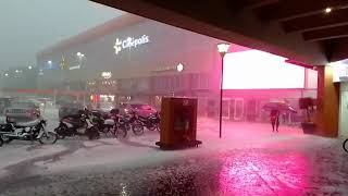 Granizada, Plaza Torres Lindavista, Walmart, CDMX, 8 de junio, 2020