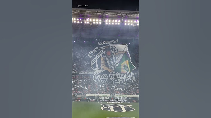 Mosaico torcida do Ceará, hoje (03), em jogo diante do Flamengo pelo Brasileirão.
