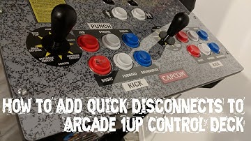 Adding Quick Disconnect Terminals to Modded Arcade1Up Cabinet (Retropie or any other setup)